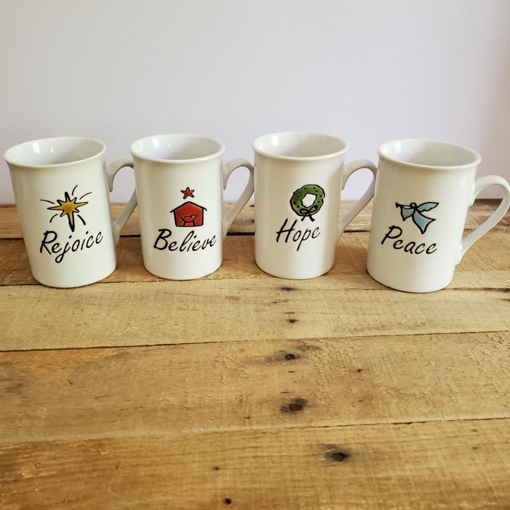 Set of 4 Divinity Quality for life mugs